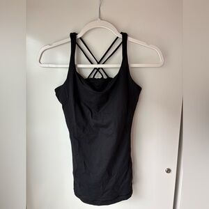 lululemon athletica Black Strappy Cross-Back Tank